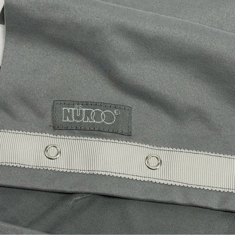 Versatile NuRoo Gray Ribbed Snap Multi-Use Nursing Scarf One Size OS